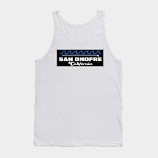 San Onofre California Surfing Trestles Surf CA Tank Top